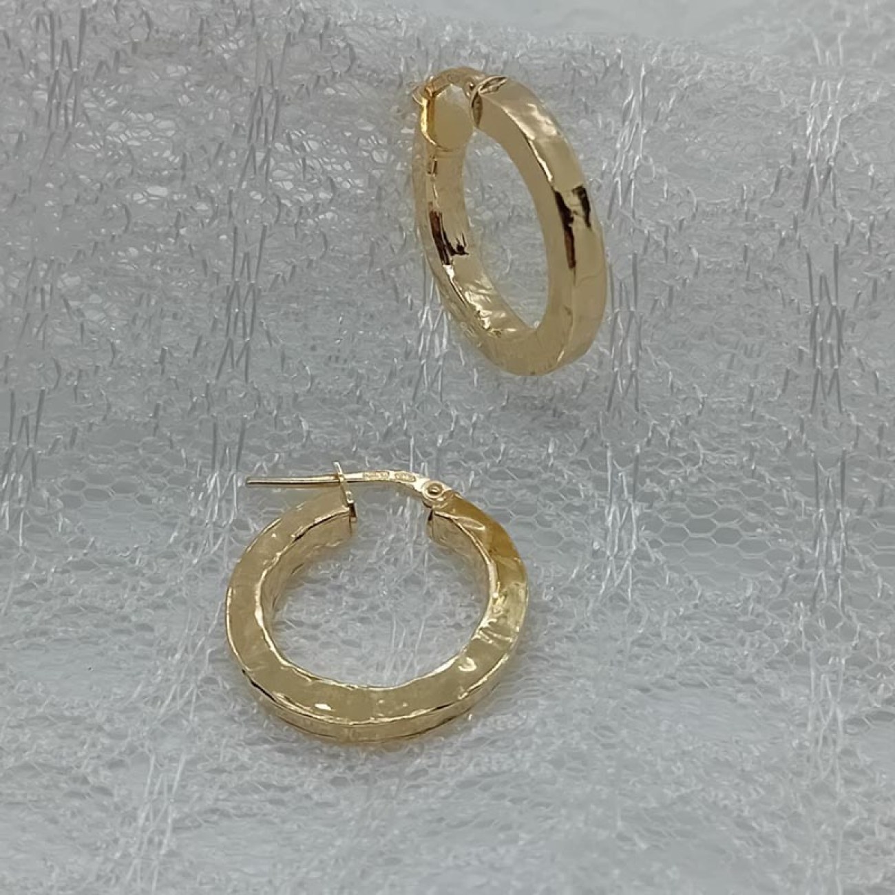 Κρίκοι σφυρήλατοι επίχρυσοι